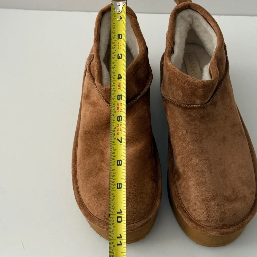 Madden Girl Embrace Platform Booties Tan